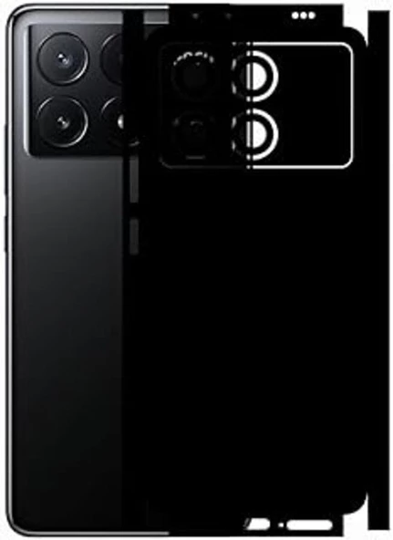 Poco X6 Pro Mat Siyah Arka Kaplama ürün görseli 1