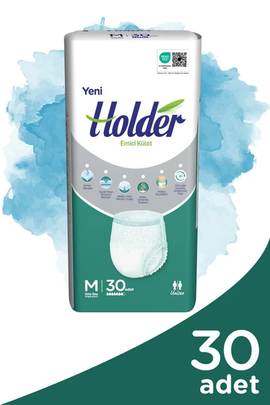 Holder Emici Külot Yetişkin Hasta Bezi Orta Boy ( Medium ) 30 Adet ürün görseli 1