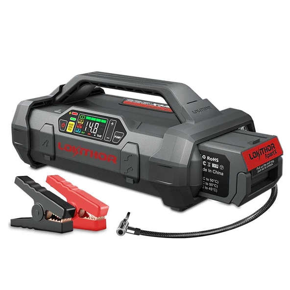 Lokithor APARTX2500 12V 2500Amp LiFePO4 Akıllı Akü Takviye + Pompa + Powerbank + Led Lamba ürün görseli 1
