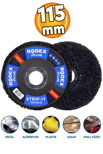 Strip Flap Disk Metal Plastik Ahşap Paslı Yüzey Temizleme Temizleyici Boya Sökücü Keçe Zımpara 115mm ürün görseli 1