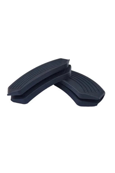 Silikon Tencere Tava Tutacağı Yanmaz Yapışmaz Tutamaç Set 9 X 4 Cm Siyah ( 1 Set 2 Adetten Oluşur ) ürün görseli 1