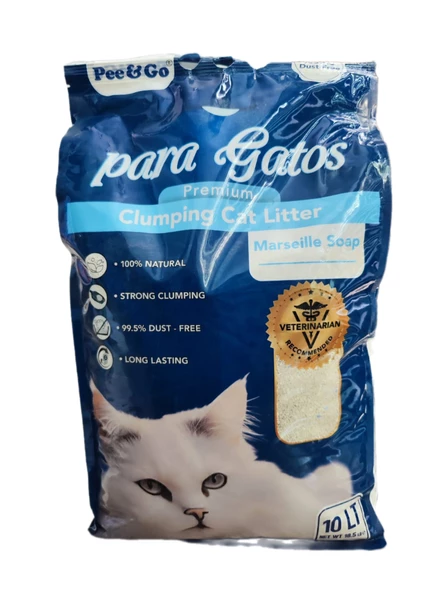 Pee&Go Clumping Cat Litter Marseille Soap (Marşel-Sabun Kokulu) ürün görseli 1