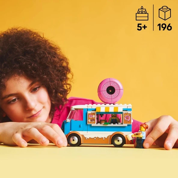 LEGO 60452 City Donut Kamyonu - Resim 5