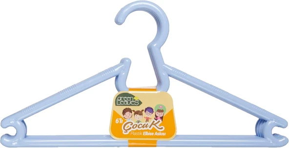 6 lı çocuk elbise plastik askısı ürün görseli 1