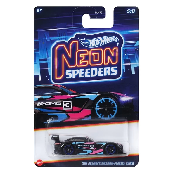 HLH72 Hot Wheels Neon Yarışlar Temalı Arabalar ürün görseli 1