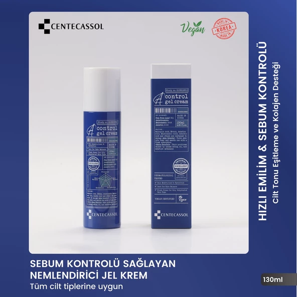 CENTECASSOL Çay Ağacı Özlü Yaşlanma ve Akne Karşıtı, Nemlendirici, Sebum Dengeleyici Vegan Jel Krem ürün görseli 1
