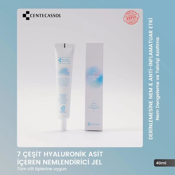 CENTECASSOL 7 Çeşit Hyaluronik Asit İçeren Nemlendirici, Onarıcı ve Yatıştırıcı Hyaluronic Jel ürün görseli 1