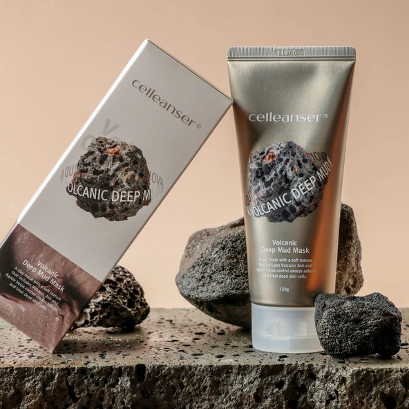 CELLEANSER Volcanic Deep Mud Mask - Derinlemesine Temizlik ve Sebum Kontrolü İçin Volkanik Maske ürün görseli 1