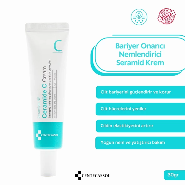 CENTECASSOL Nemlendirici, Bariyer Onarıcı, Yatıştırıcı, Elastikiyet Arttırıcı Seramid Içeren Ceramide Krem ürün görseli 1