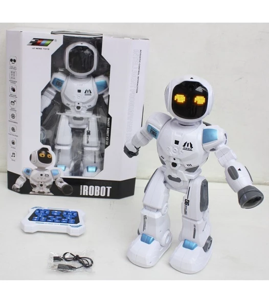 Büyük Uzaktan Kumandalı Beyaz Robot - Mavi Su Dünyası ürün görseli 1