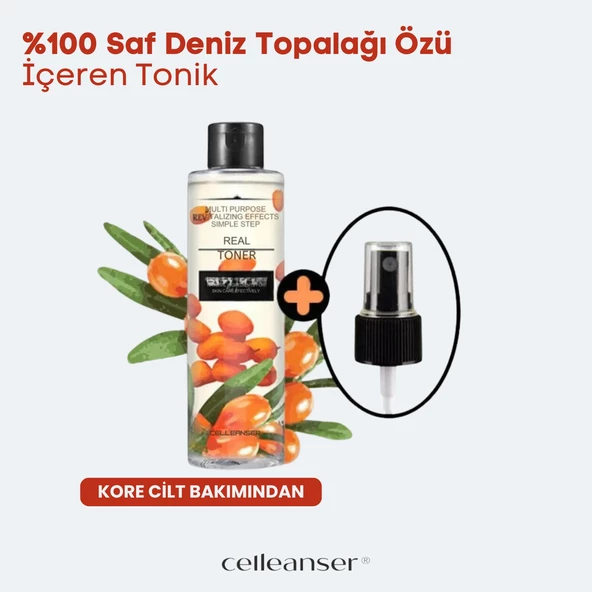 CELLEANSER Saf Deniz Topalağı Içeren Leke Karşıtı, Aydınlatıcı, Yenileyici, Nemlendirici Yüz Tonik ürün görseli 1