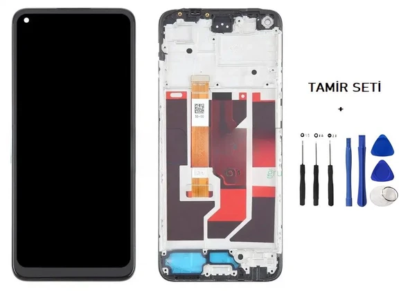 Tkgz - Oppo A96 Lcd Ekran Dokunmatik Full Çıtalı + Tamir Kiti ürün görseli 1