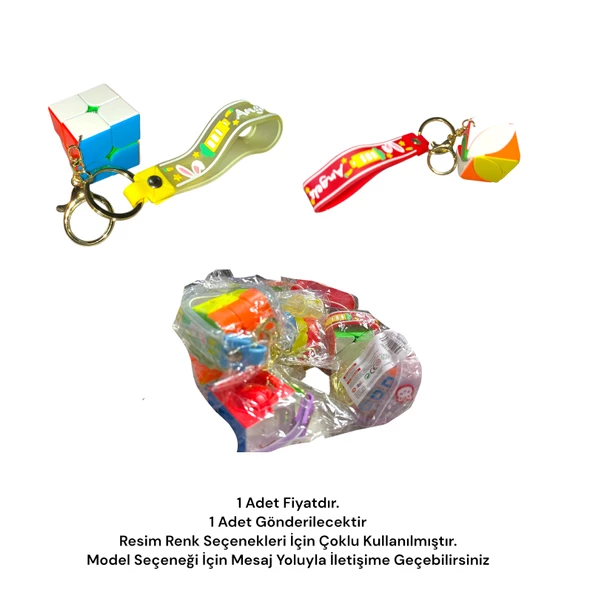 İbis Magic Cube 3x3x3 Mini Zeka Küpü Silikon Anahtarlık ürün görseli 1