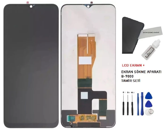 Tkgz - Oppo Realme C30 Lcd Ekran Dokunmatik +B-7000 + Tamir Kiti ürün görseli 1