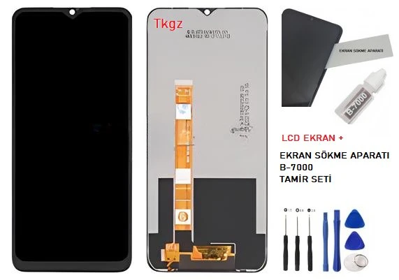 Tkgz - Oppo A5 2020 Lcd Ekran Dokunmatik + B-7000 + Tamir Kiti ürün görseli 1