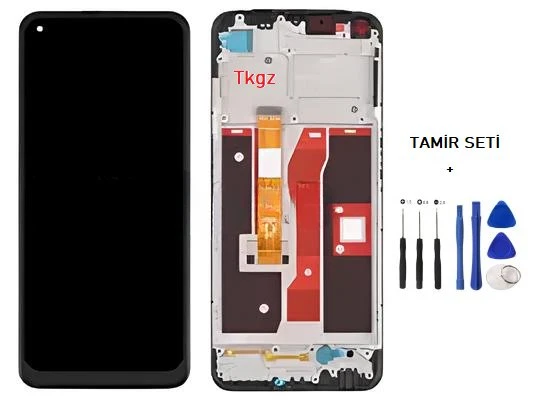Tkgz - Oppo A54 Lcd Ekran Dokunmatik Full Çıtalı + Tamir Kiti ürün görseli 1