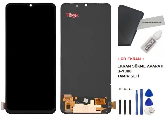 Tkgz - Oppo A91 Lcd Ekran Dokunmatik OLED + B-7000 + Tamir Kiti ürün görseli 1