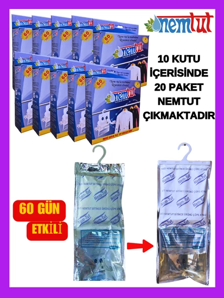 Nem Alıcı Rutubet Emici Koku Giderici Korozyon Önleyici ( 10 Kutu Içerisinde 20 Paket ) ürün görseli 1