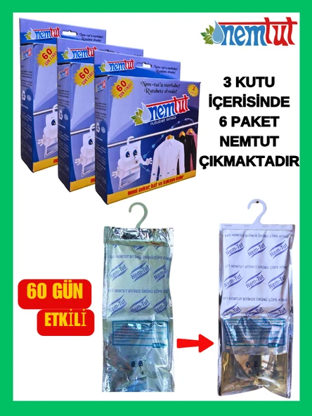 Nem Alıcı Rutubet Emici Koku Giderici Korozyon Önleyici ( 3 Kutu Içerisinde 6 Paket ) ürün görseli 1