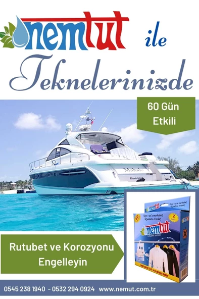 Tekne Ve Yatlarda Korozyon Önleyici Nem Alıcı Rutubet Emici Koku Önleyici (10 KG 10 KUTU 20 PAKET) ürün görseli 1