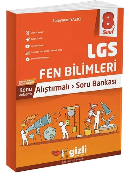 Gizli 8.sınıf Lgs Fen Bilimleri Alıştırmalı Soru Bankası ürün görseli 1