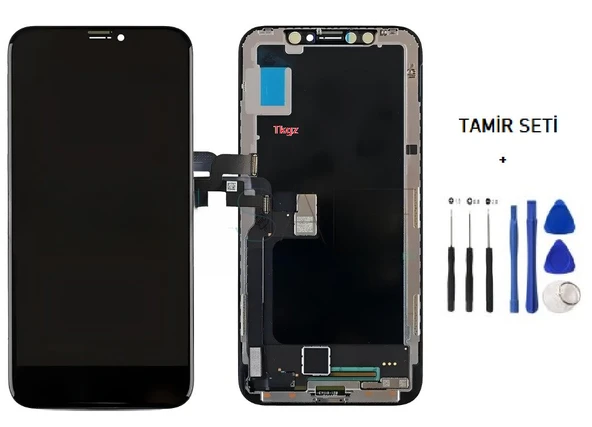 Tkgz - iPhone X Lcd Ekran Dokunmatik -A- Kalite (JK MARKA) + TAMİR SETİ ürün görseli 1