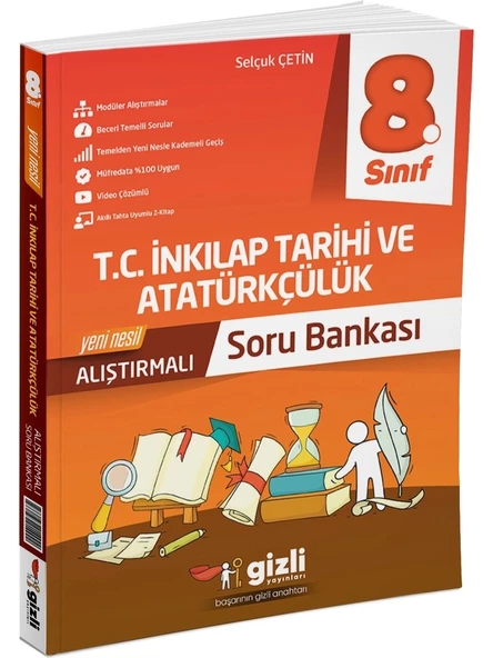 Gizli Yayınları 8. Sınıf Inkılap Tarihi Alıştırmalı Soru Bankası ürün görseli 1