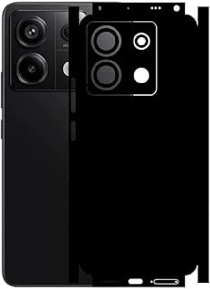 Redmi Note 13 Pro 5G ile Uyumlu Mat Siyah Arka Kaplama ürün görseli 1