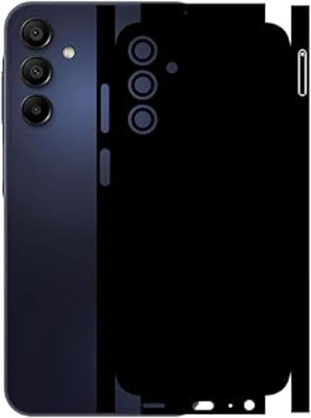 Samsung Galaxy A15 ile Uyumlu Mat Siyah Arka Kaplama ürün görseli 1