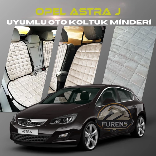Opel Astra J Bej Renk Tay Tüyü Cepli & Terletmez Sırtlı Oto Koltuk Minder Seti - Koltuk Koruma Kılıfı (ÖN & ARKA TAM SET) ürün görseli 1