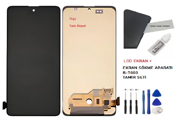 Tkgz - Samsung Galaxy M31S - SM-M317 Lcd Ekran Dokunmatik + B-7000 + Tamir Kiti ürün görseli 1