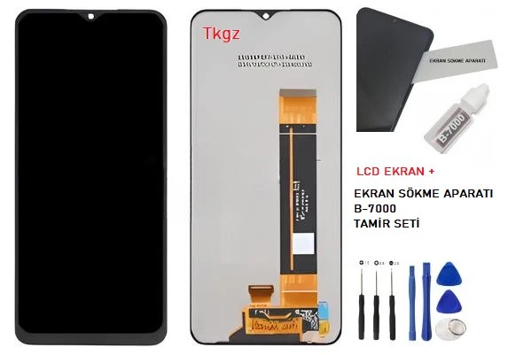 Tkgz - Samsung Galaxy M23 - SM-M236 Lcd Ekran Dokunmatik + B-7000 + Tamir Kiti ürün görseli 1