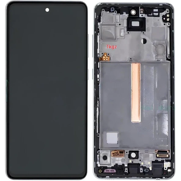 Tkgz - Samsung Galaxy A52 - SM-A525 Lcd Ekran Dokunmatik Beyaz Full Çıtalı ürün görseli 1
