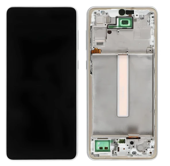 Tkgz - Samsung Galaxy A33 5G SM-A336 Lcd Ekran Dokunmatik Beyaz Full Çıtalı ürün görseli 1