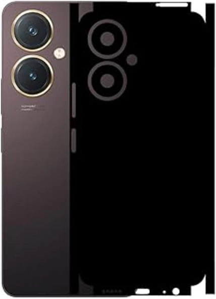 Vivo Y27 ile Uyumlu Mat Siyah Arka Kaplama ürün görseli 1