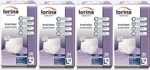 Lorina Emici Külot Büyük Boy L 30'lu 4 Adet Hasta Bezi ürün görseli 1