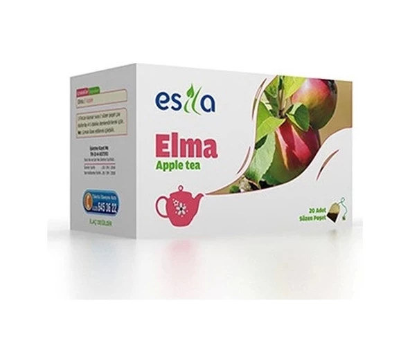 Esila Elma Süzen Poşet Çay 20 x 2 G ürün görseli 1