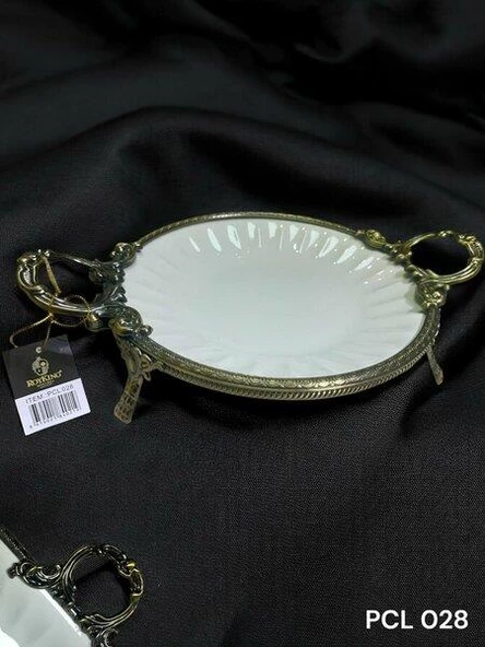 Roy King Elegance Yuvarlak Sunum Tabak Antique 36 Cm PCL 028 ürün görseli 1