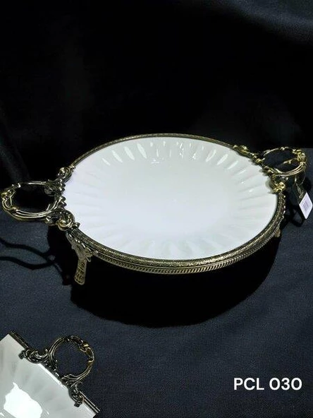 Roy King Elegance Yuvarlak Sunum Tabak Antique 41 Cm PCL 030 ürün görseli 1