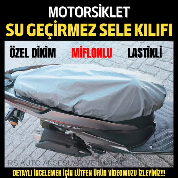 MOTORSİKLET SELE KILIFI SU GEÇİRMEZ KOLTUK KILIFI 50cc 125cc MOTORLARA UYUMLUDUR ürün görseli 1