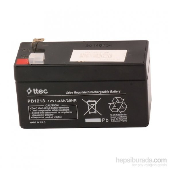 Ttec 12V 1.3Ah Bakımsız Kuru Akü ürün görseli 1