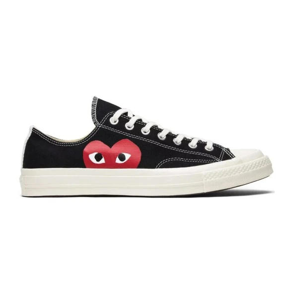 Converse Chuck Taylor All Star x Comme des Garcons Low Play Black White ürün görseli 1