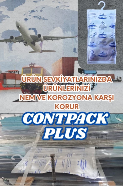 Contpack Plus Askılı Nem Alıcı Rutubet Engelleyici Konteyner Kurutucu 10 Adet 3800 Gr. ürün görseli 1