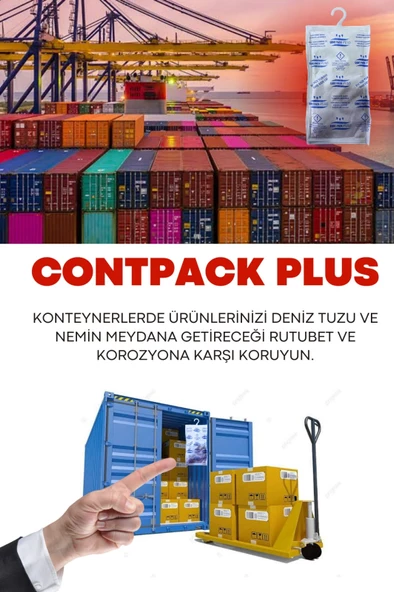 Contpack Plus Konteyner Depolar Özel Nem Alıcı Rutubet Engelleyici Korozyon Önleyici 1 Adet 380 gr ürün görseli 1