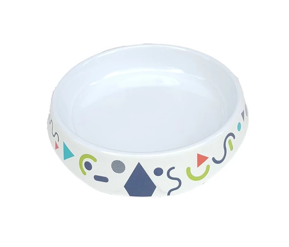 Bobo Kedi Köpek Melamin Mama ve Su Kabı BO-3150A5 230 ML Beyaz ürün görseli 1