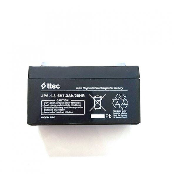 Ttec 6V 1.3Ah Bakımsız Kuru Akü ürün görseli 1