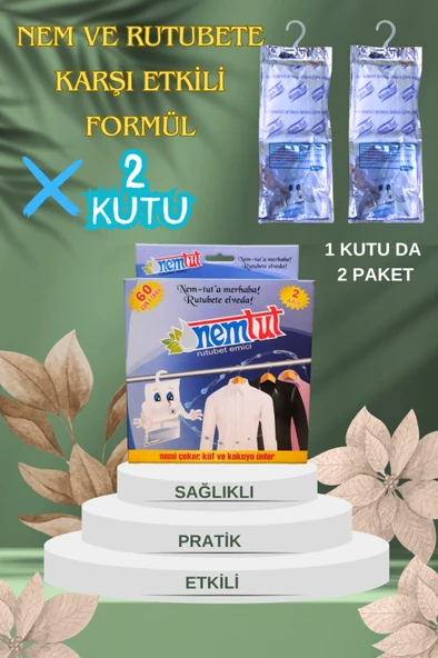 Nem Tutucu Giderici Rutubet Emici Kötü Koku Giderici Küf Ve Korozyon Önleyici 2 Kutu 4 Paket 2 Kg ürün görseli 1