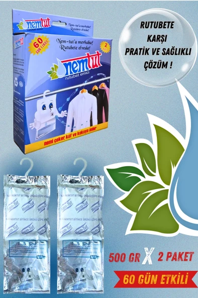 Rutubet Giderici Nem Emici Koku Küf Ve Korozyon Önleyici 1 Kutu 2 Paket 1 Kg ürün görseli 1
