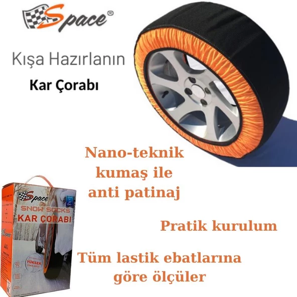 Space Kar Çorabı Anti Patinaj  (buz ve karda kaymaz) / ZICO11 ürün görseli 1