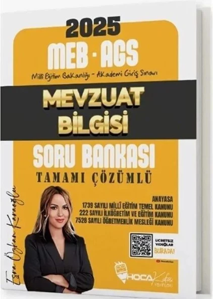 2025 MEB AGS Mevzuat Bilgisi Soru Bankası Çözümlü Hoca Kafası ürün görseli 1